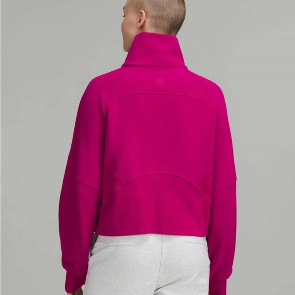 Lululemon Scuba Oversized Funnel-Neck Half Zip in Ripened Raspberry M/L - Picture 4 of 4